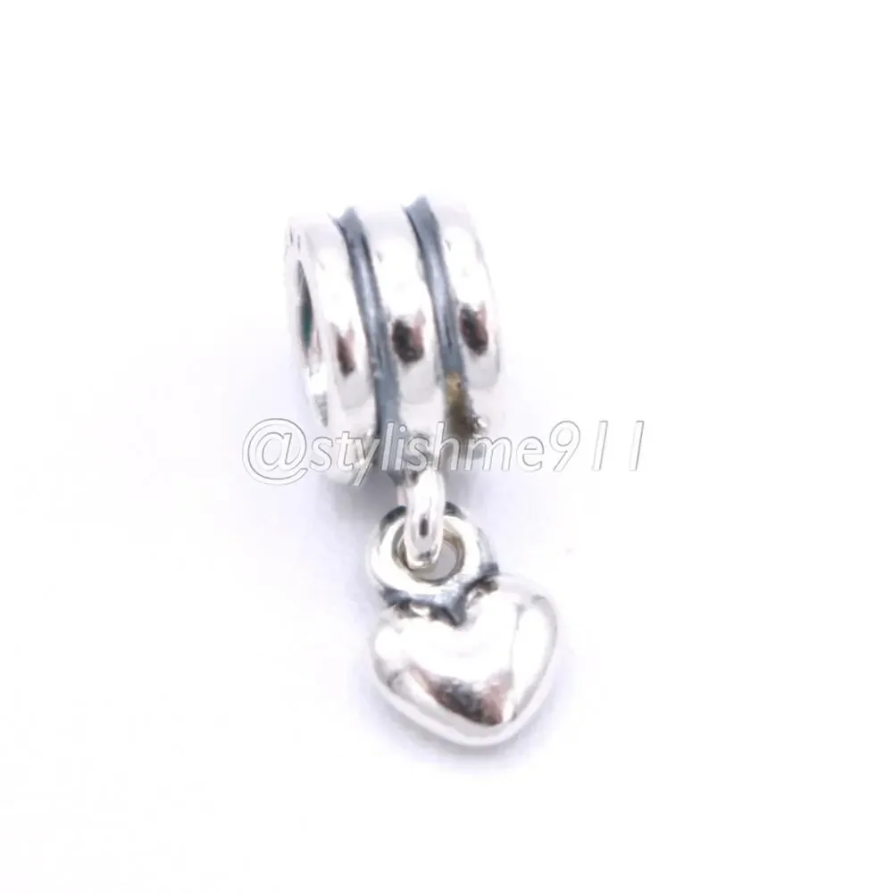 Authentic Pandora Retired Heart Dangle Charm - 790276